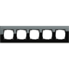 GIRA - GIR021505 Abdeckrahmen 5f Gira Esprit G Schwarz