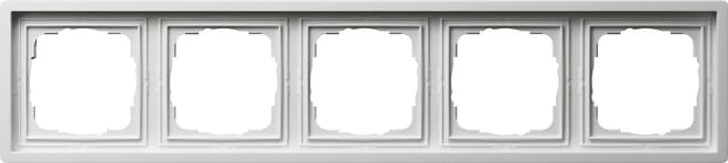 GIRA - GGI0215112 Abdeckrahmen 5f Flachenschalter Reinweis