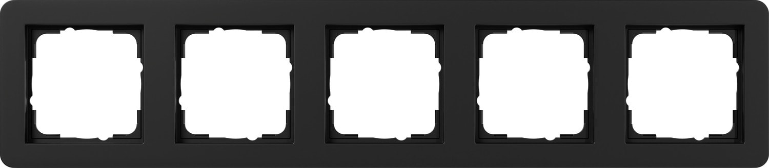 GIRA - GIR0215153 PLACCA 5-M GIRA E1 NERO O