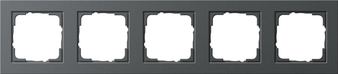 GIRA - GIR021523 Abdeckrahmen 5f Gira E2 Anthrazit
