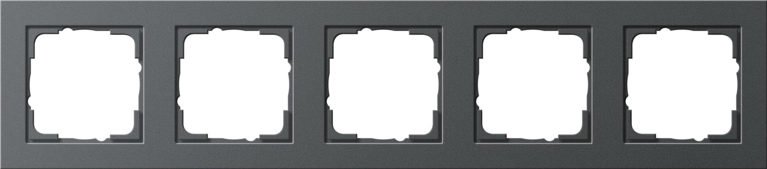 GIRA - GGI021523 PLACCA 5-M GIRA E2 ANTRACITE