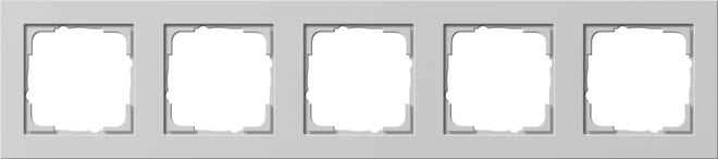 GIRA - GIR021537 Abdeckrahmen 5f Gira E2 Grau m