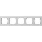 GIRA - GGI021537 Abdeckrahmen 5f Gira E2 Grau m