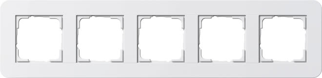 GIRA - GIR0215410 Abdeckrahmen 5f Gira E3 Reinweiss/Reinwe