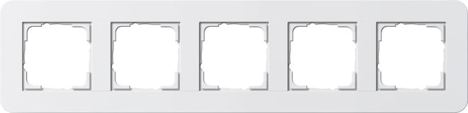 GIRA - GIR0215410 Abdeckrahmen 5f Gira E3 Reinweiss/Reinwe