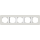 GIRA - GGI0215411 Abdeckrahmen 5f Gira E3 Hellgrau/Reinwei