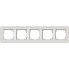GIRA - GGI0215411 Abdeckrahmen 5f Gira E3 Hellgrau/Reinwei