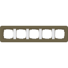 GIRA - GIR0215416 Abdeckrahmen 5f Gira E3 Umbra/Reinweiss