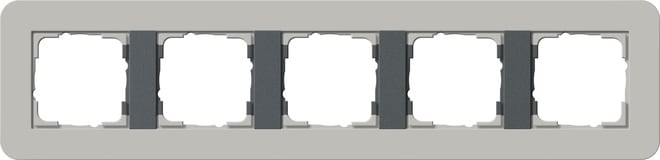 GIRA - GIR0215422 PLACCA 5-M GIRA E3 GRIGIO/ANTRAC.