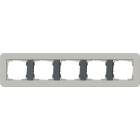 GIRA - GGI0215422 Abdeckrahmen 5f Gira E3 Grau/Anthrazit