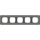 GIRA - GIR0215423 PLACCA 5-M GIRA E3 GRIGIO SC./ANTRAC.