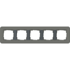 GIRA - GGI0215423 Abdeckrahmen 5f Gira E3 Dklgrau/Anthrazi