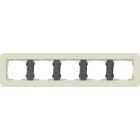 GIRA - GGI0215427 Abdeckrahmen 5f Gira E3 Sand/Anthrazit