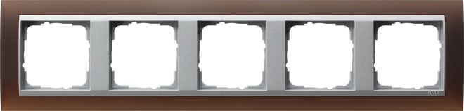 GIRA - GIR021559 Abdeckrahmen 5f Zwischenr. F Alu Gira Ev