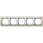 GIRA - GIR0215776 PLACCA 5-M INTERM.PL. C.ALLUM.