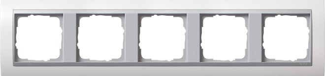 GIRA - GIR0215806 Abdeckrahmen 5f Zwischenr. F Alu Gira Ev
