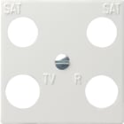 GIRA - GGI025803 Zentralpl. 4f symmetrisch Zubehor Reinwe