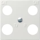 GIRA - GGI025803 Zentralpl. 4f symmetrisch Zubehor Reinwe