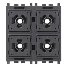 VIMAR SPA - VIW02686.AX COMANDO FLAT/TONDO 4 PULS. 1P NO 24V 2M