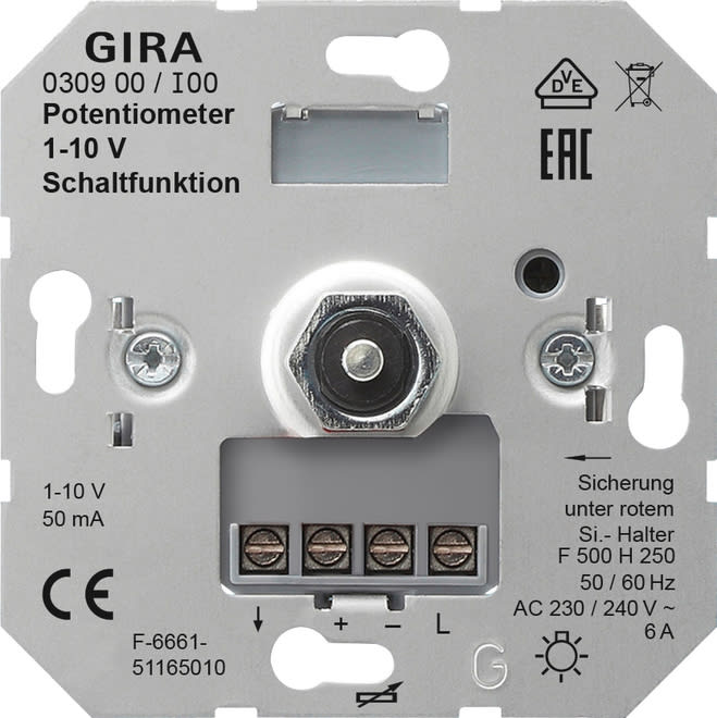 GIRA - GIR030900 POTENZIOMETRO 1 - 10 V FUNZIONE INT.