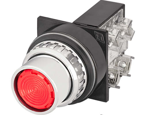 NEW ELFIN SRL - NEW030PIRF1 PULSANTE ROSSO NO+NC