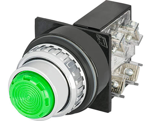 NEW ELFIN SRL - NEW030PRVF1 PULSANTE VERDE NO+NC