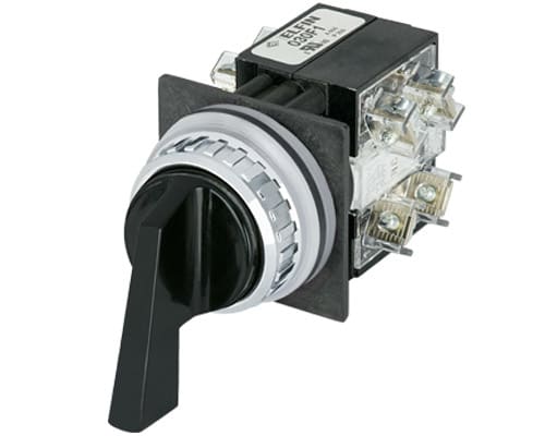 NEW ELFIN SRL - NEW030RSLNO2F1C SELETTORE LEVA NERO 3P.2NO+2NC