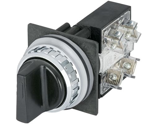 NEW ELFIN SRL - NEW030RSMNAF1 SELETTORE MAN.NERO 2P.1NO+1NC