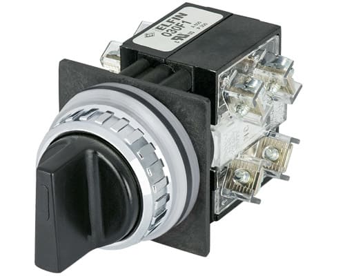 NEW ELFIN SRL - NEW030RSMNO2F1 SELETTORE MAN.NERO 3P 2NO+2NC