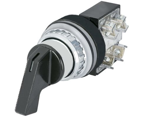 NEW ELFIN SRL - NEW030SLNFF1 SELETTORE LEVA NERO NO NC