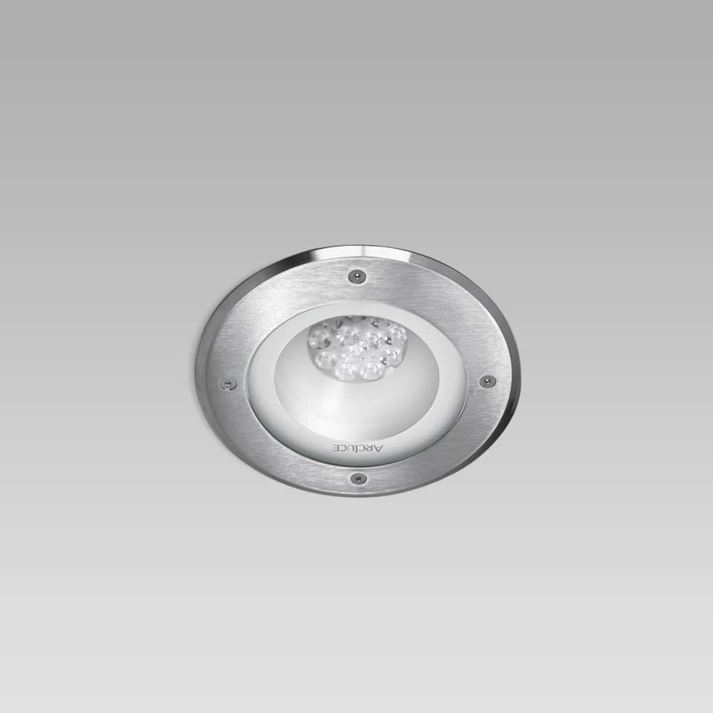 ARCLUCE SPA - ACL0327036A-840-30 RAY-S180 20W NB INOX TONDA ON/OFF