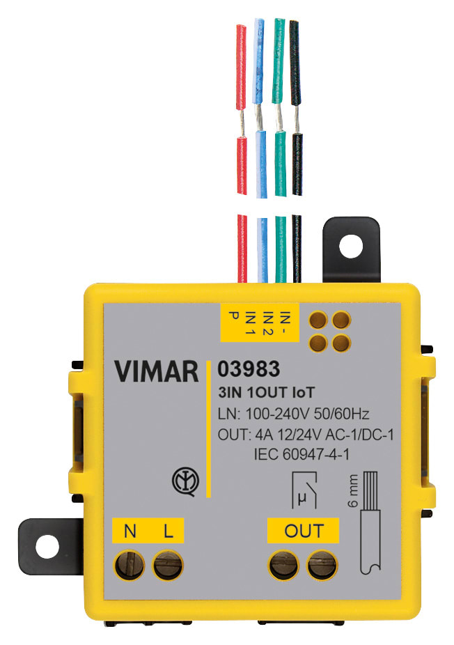 VIMAR SPA - VIW03983 MODULO 3IN 1OUT CONNESSO IOT