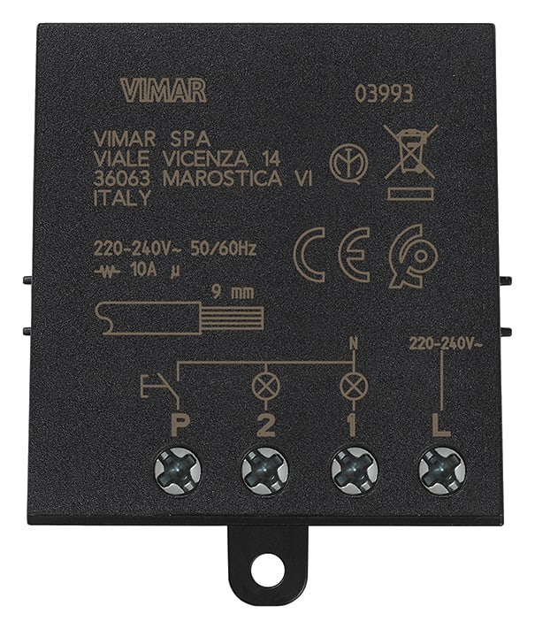 VIMAR SPA - VIW03993 MODULO RELE AD IMP. 4 SEQUENZE QUID 10A