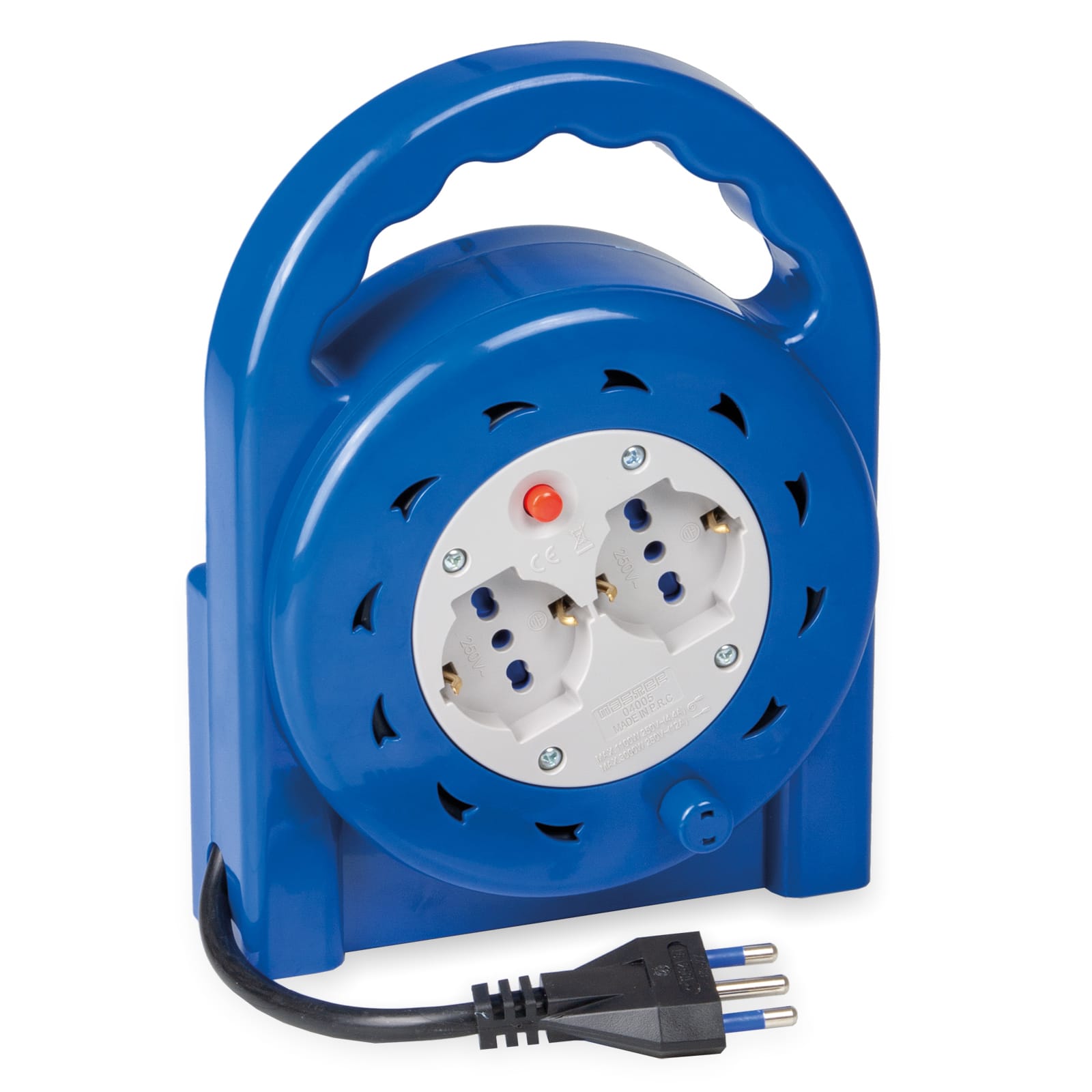 MASTER SRL - MST04005 AVVOLGICAVO 2 PRESE P40 MT.5 CAVO 3X1,5