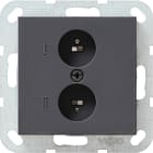 GIRA - GIR040228 ALTOPARL.STEREO PRESA SYSTEM 55 ANTRACIT