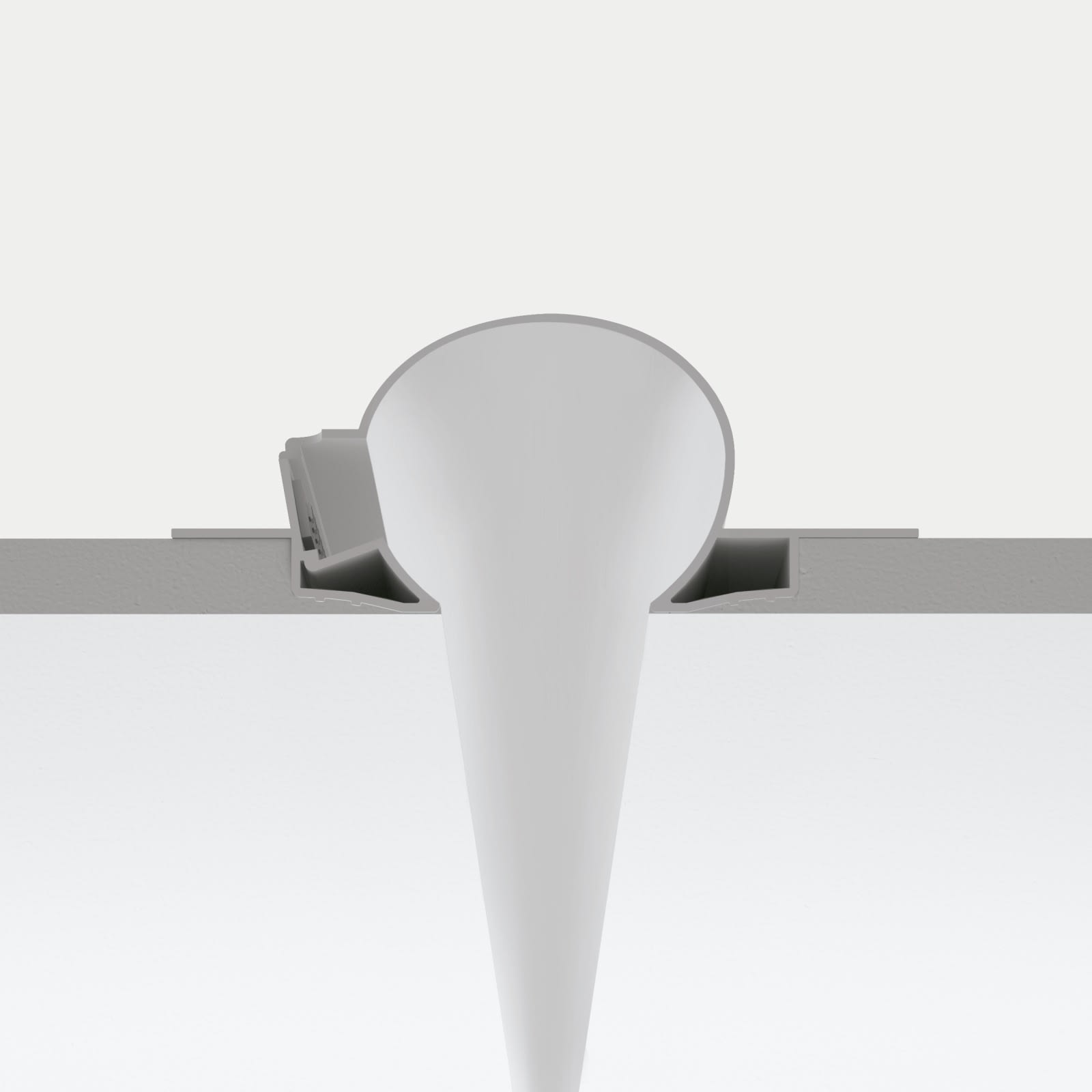 LINEA LIGHT (ILED) - ILD65009 FYLO ALU.1 INCASS.SOFF.124X25X1000