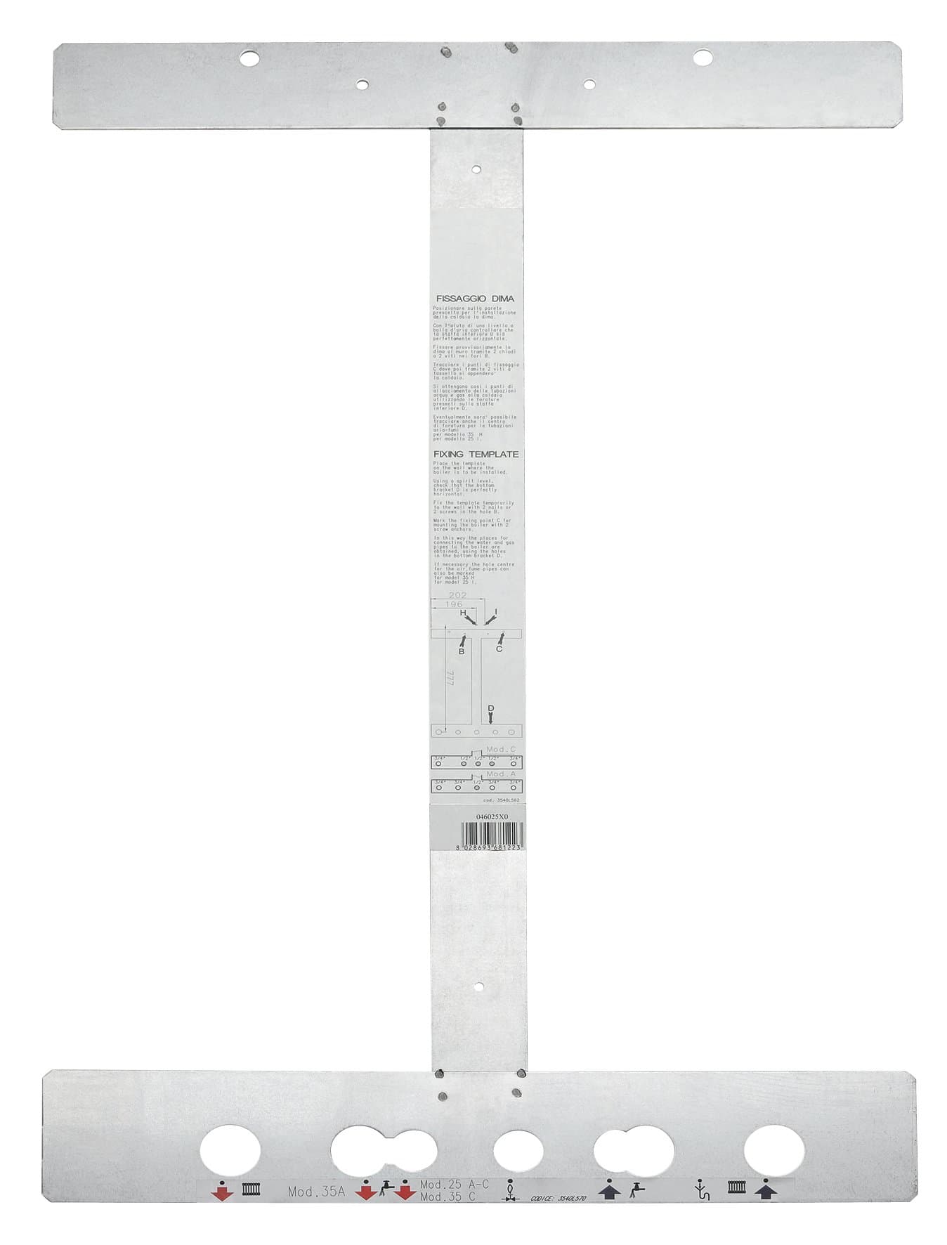 FERROLI - FRL046054X0 KIT DIMA A CROCE HYBRID H