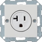 GIRA - GIR048703 PRESA 2-P NEMA 5-20 R SYSTEM 55 BNC PURO