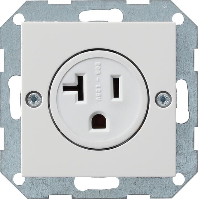 GIRA - GGI048703 Steckd. 2-p NEMA 5-20 R System 55 Reinwe