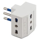 MASTER SRL - MST05651 ADATT.TRIPLO 10A 2P+T BIANCO