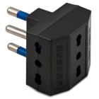 MASTER SRL - MST05660 ADATT.TRIPLO 16A 2P+T NERO
