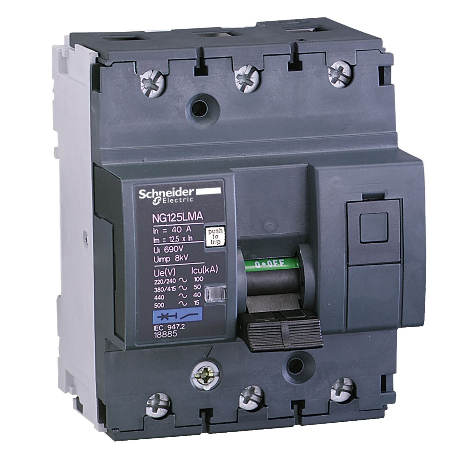 SCHNEIDER ELECTRIC - SNR18882 INT. AUT. NG125LMA 3P 12.5A C.MA
