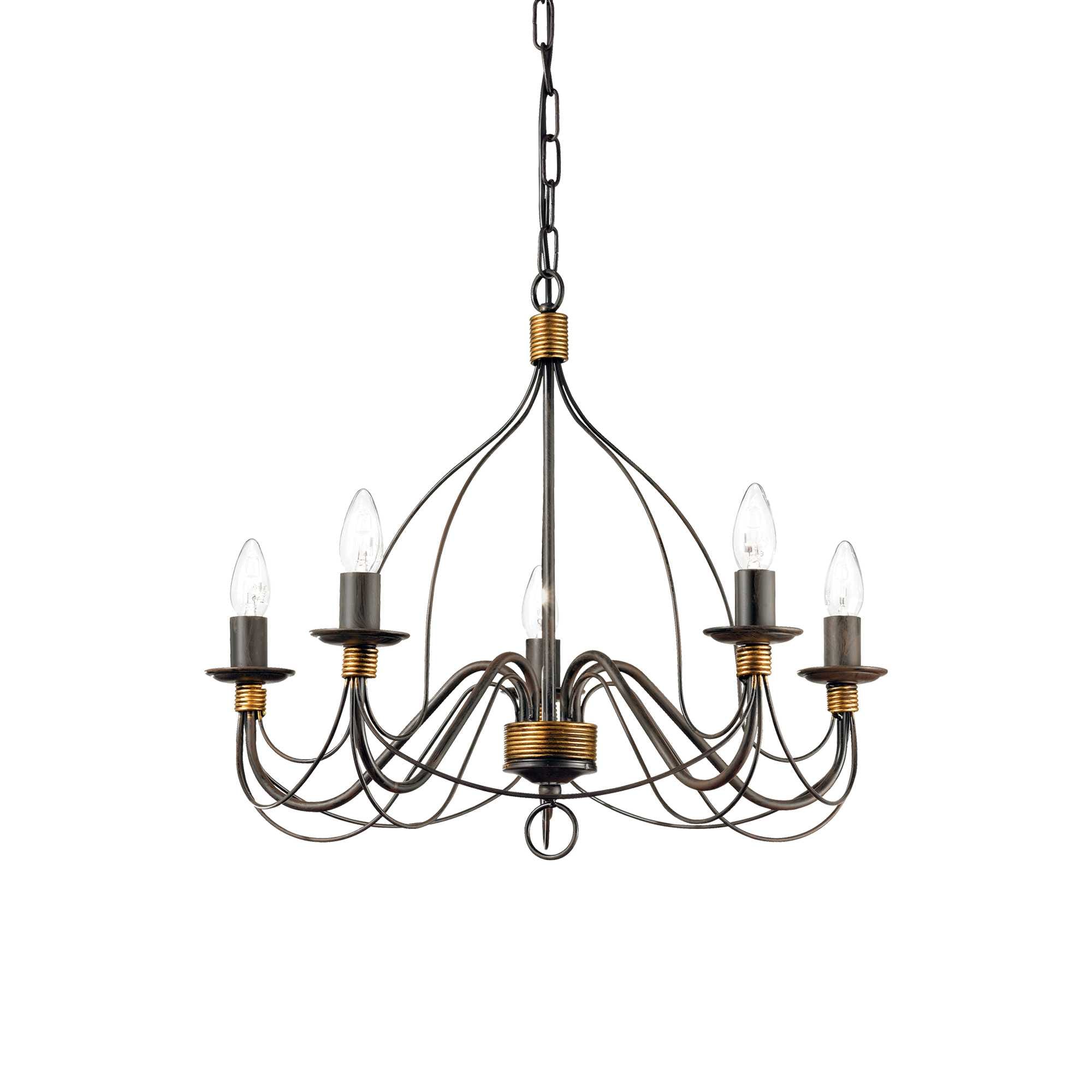 IDEAL LUX SRL - IUX057187 CORTE SP5 RUGGINE