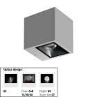 LINEA LIGHT (ILED) - ILD76591W07 CUBIT 17 1L MONO 6,7WDC S/AL GG