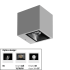 LINEA LIGHT (ILED) - ILD76586N15 CUBIT 16 1L MONO 8,7WAC ON/OFF GG