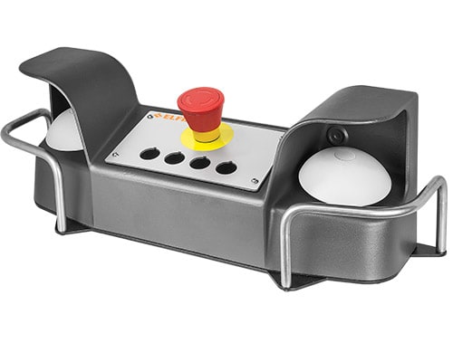 NEW ELFIN SRL - NEW060P2MA PULSANTIERA 2MANI PROTETTA GRIGIA