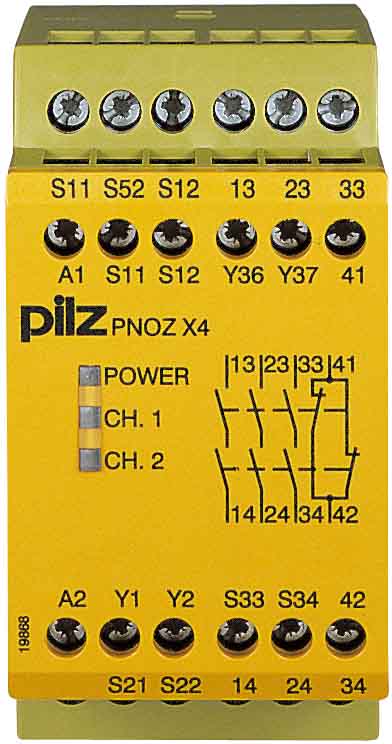 PILZ ITALIA SRL - PIZ774731 PNOZ X4 24AC 3NA+1NC