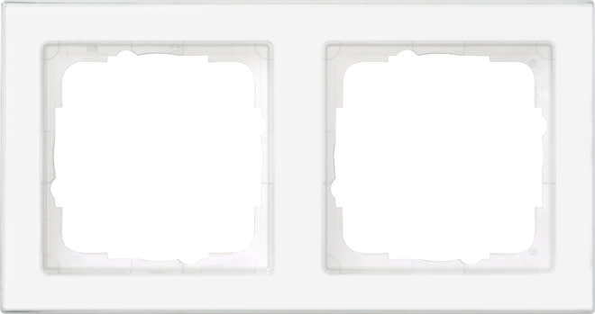 GIRA - GIR071222 Abdeckrahmen 2f durchgangig beschr. Gira