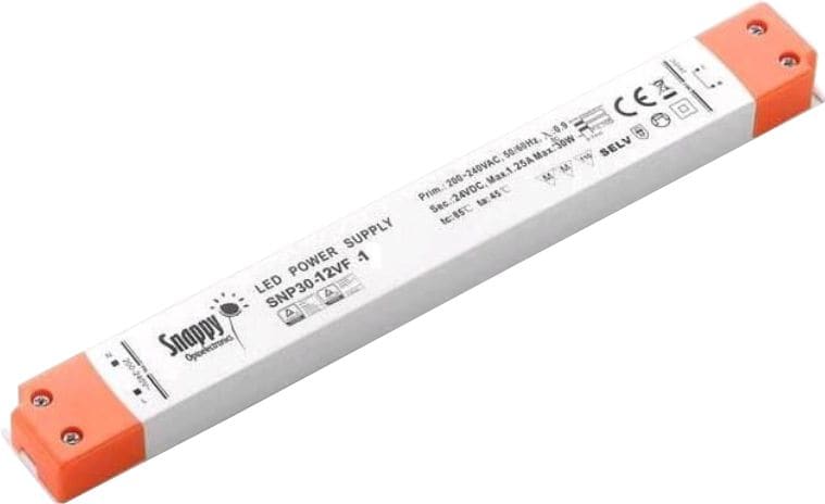 ELCOM SRL - EOW07474 DRIVER 24V 30W CLASSE II IP20 SLIM V2