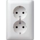 GIRA - GGI078004 SCHUKO 2f Vollpl. Standard 55 Reinweiss